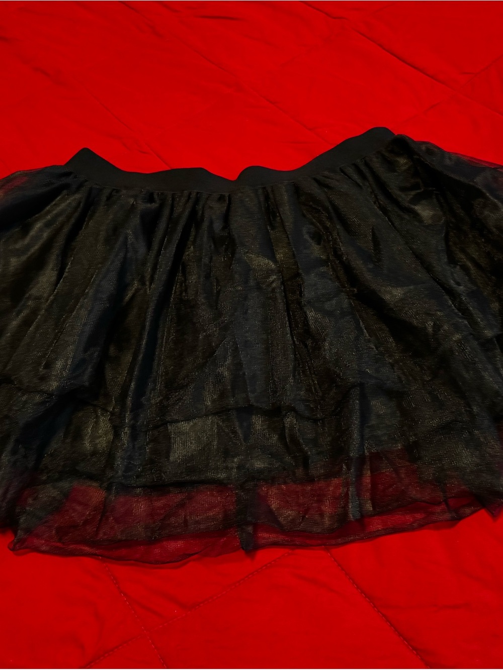 Spirit Black Layered Skater Tulle Skirt